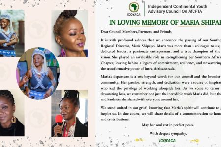 We announce the passing of our Southern Africa Regional Director, Maria Shipapo.